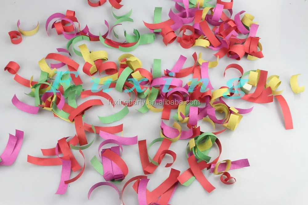 Hot Throwing Coloured Flowers Party Popper Paper