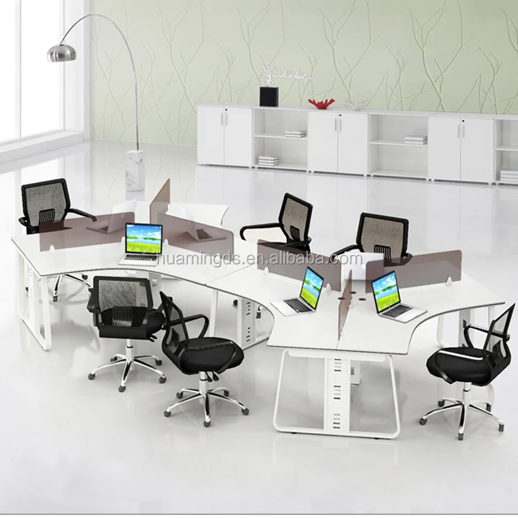 Офисная мебель project, офисная Рабочая станция на 120 градусов, офисная Рабочая станция на 6 человек