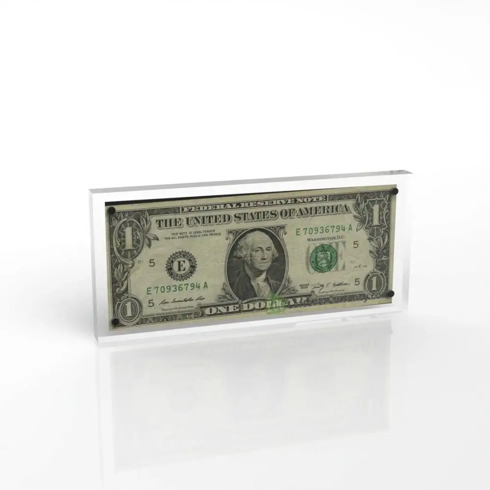 Photo Bank Note / Money Holder / Acrylic Currency Display Frame / PF-0