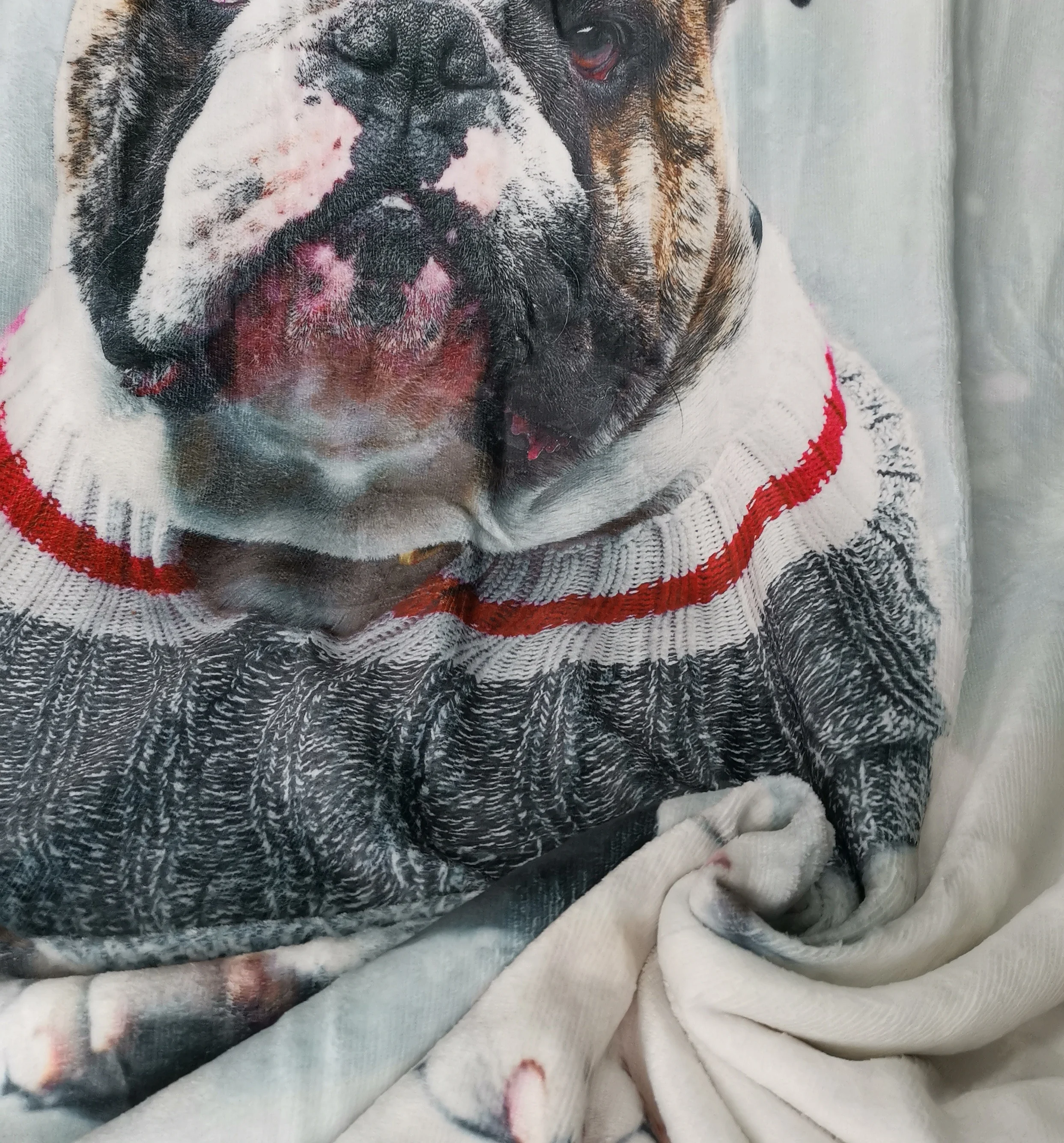 customized pattern printed pet dogblankets fleece warm flannel