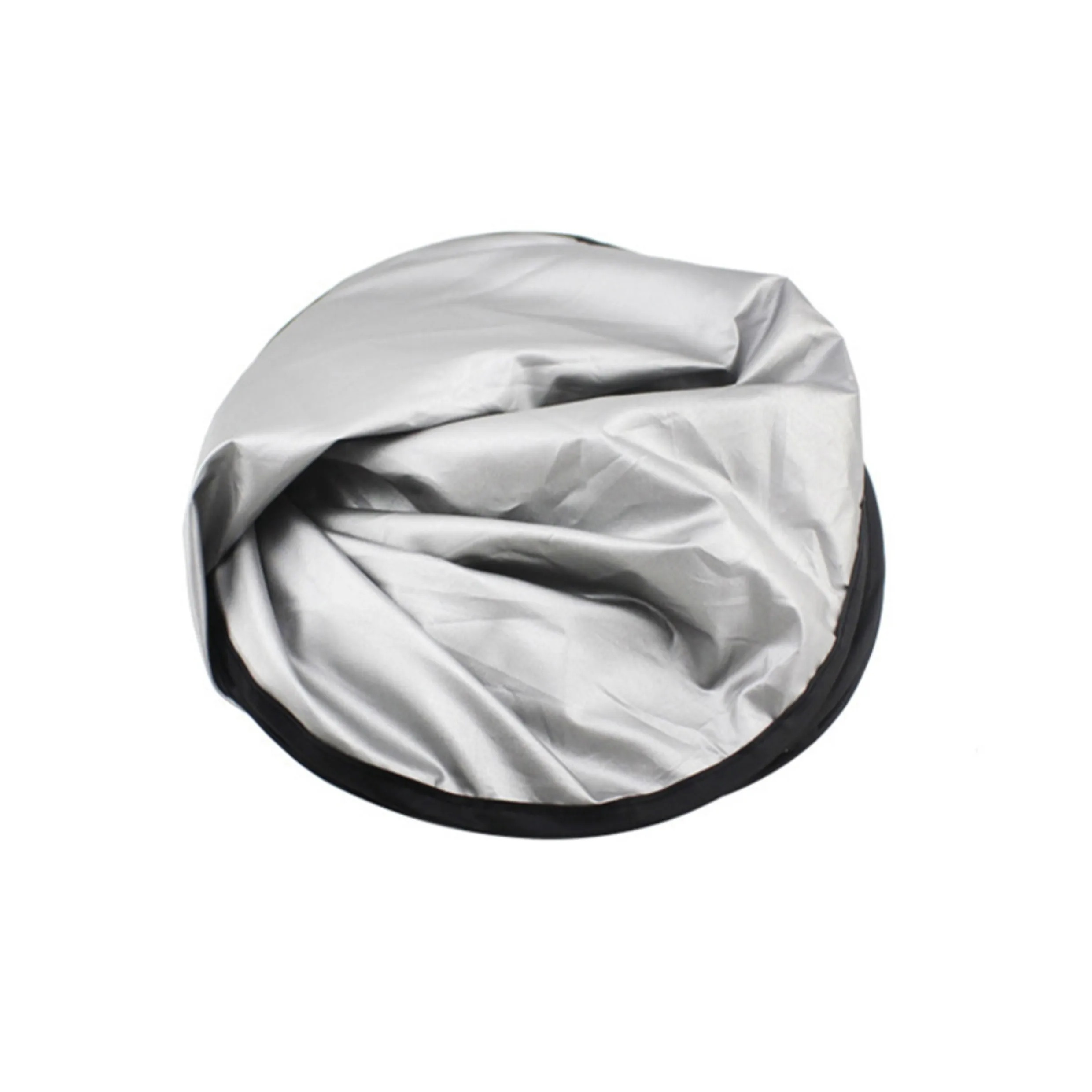 Солнцезащитный козырек с серебряным покрытием для переднего окна автомобиля двойной круглый легко раскрывается и складывается рассеивающий тепло