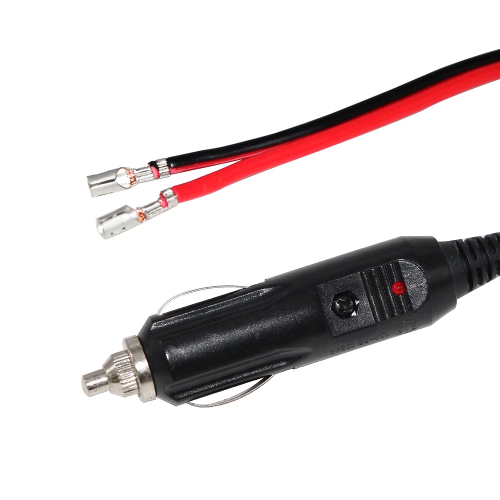 Cigarette Lighter Cord 12V Jack Car Charge Charger Led Red Display Cigar Socket Sae Cable Adapter 29