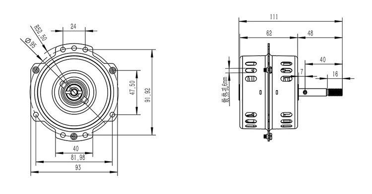 100% Testing Single Phase Ac Electrical Capacitor Exhaust Fan Motor in ODM / OEM