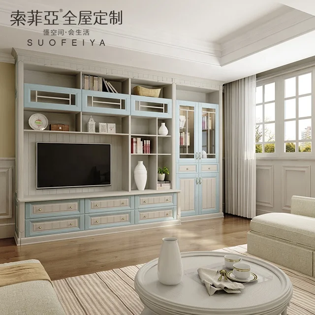 
Комплект Мебели SUOFEIYA для гостиной в средиземноморском стиле из МДФ 