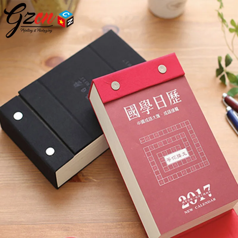 Custom Cheap Luxury Page a Day Tear of 365 Day Calendar