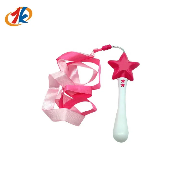 China supplier custom wed dance  ribbon wand for kids