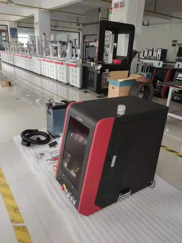 Raycus Ipg Jpt 20w 30w 50w 60w Enclosed Fiber Laser Marking Machine