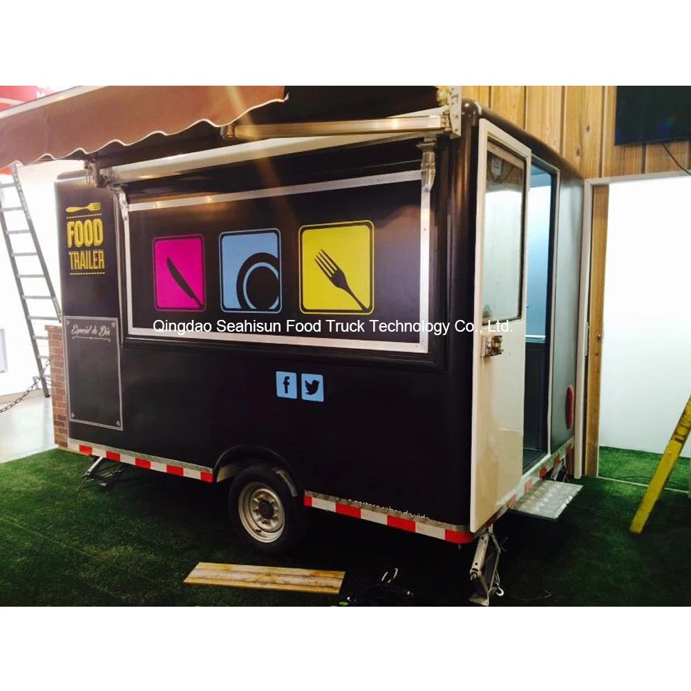 Трейлер для еды Мобильная тележка для еды буксируемый трейлер для еды на продажу