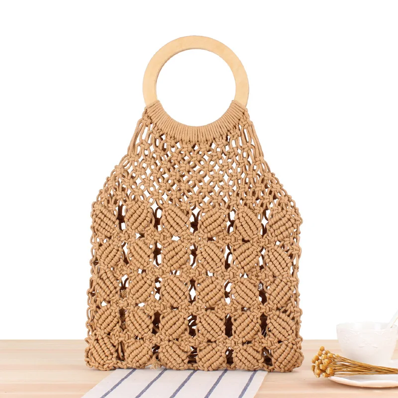 crochet bolsa with round handles