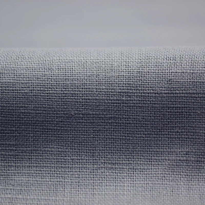 Skygen чесаные прочные цветные мягкие однотонные окрашенные рубашки из 55% льна 45% хлопчатобумажная ткань для рубашек