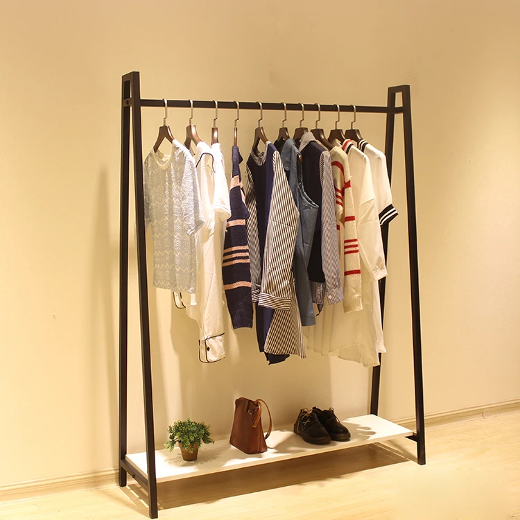 YHJZSM Appendiabiti Negozio Di Abbigliamento Espositore Per Abbigliamento Retrò Ferro Da Parete - 9