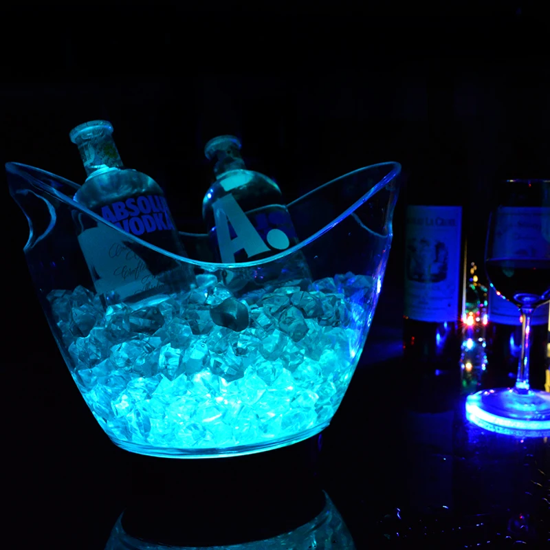 USB Charging Champagne Bar Beer Wine Drinks Box LED Ice Cooler Bucket for Jeptha Creed Tuthilltown Spirits Luksusowa