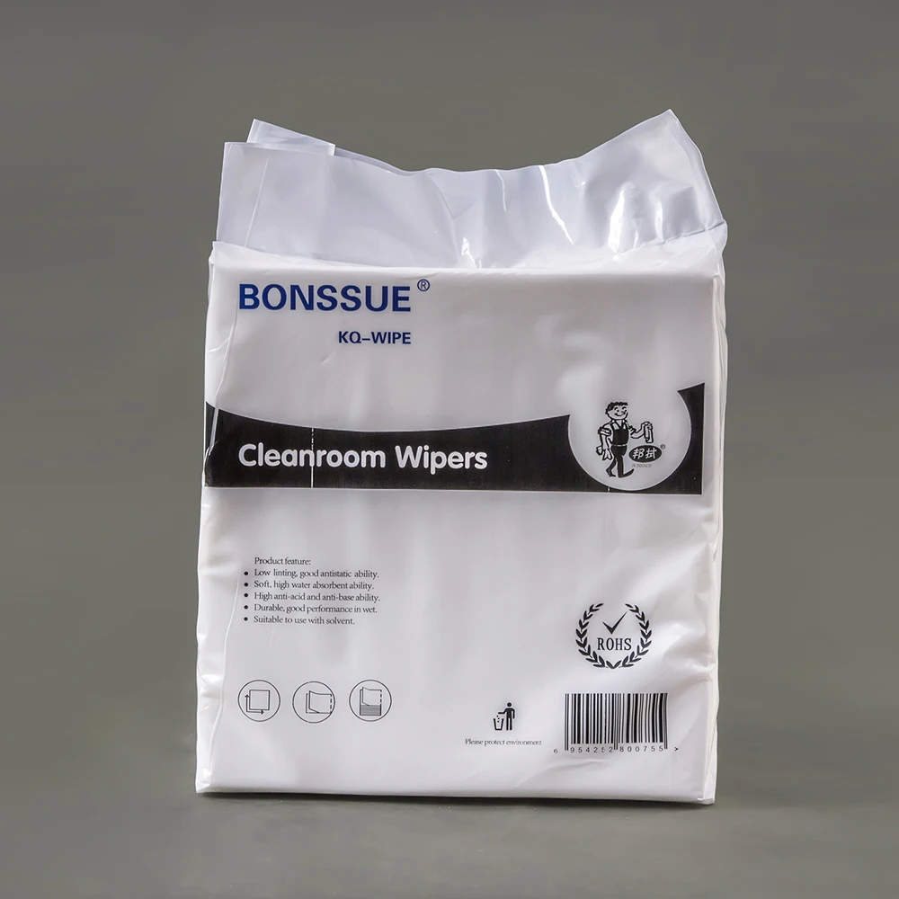 Lint Free Industrial Wipes Clean Room Wipes Laboratory Microfiber Wipes