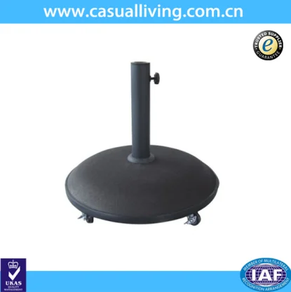 concrete parasol base with wheels