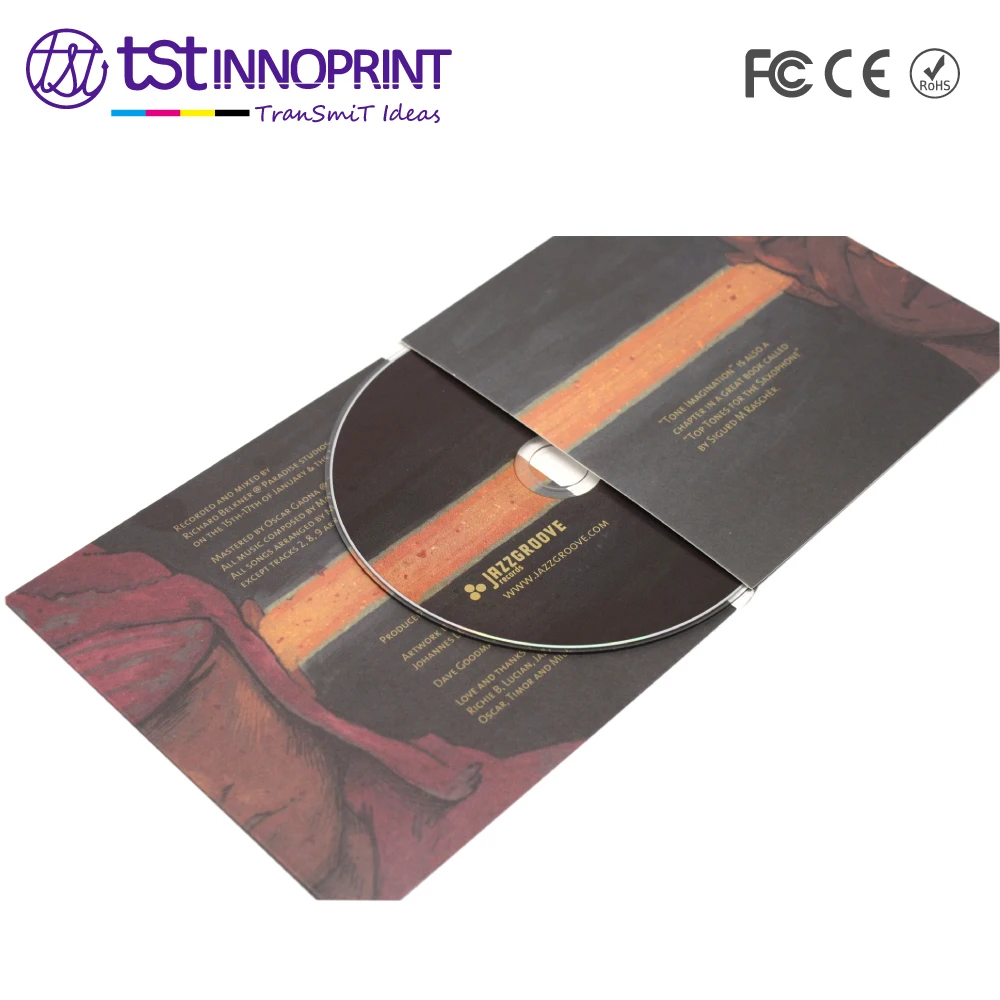 Custom CD Sleeve Printing with CD Disk