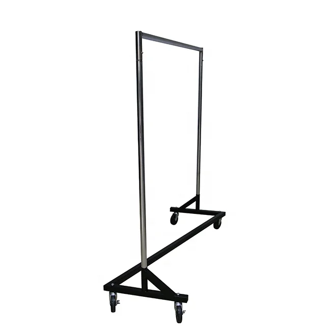Heavy Duty Commercial Grade Rolling Z Garment Rack Clothing With