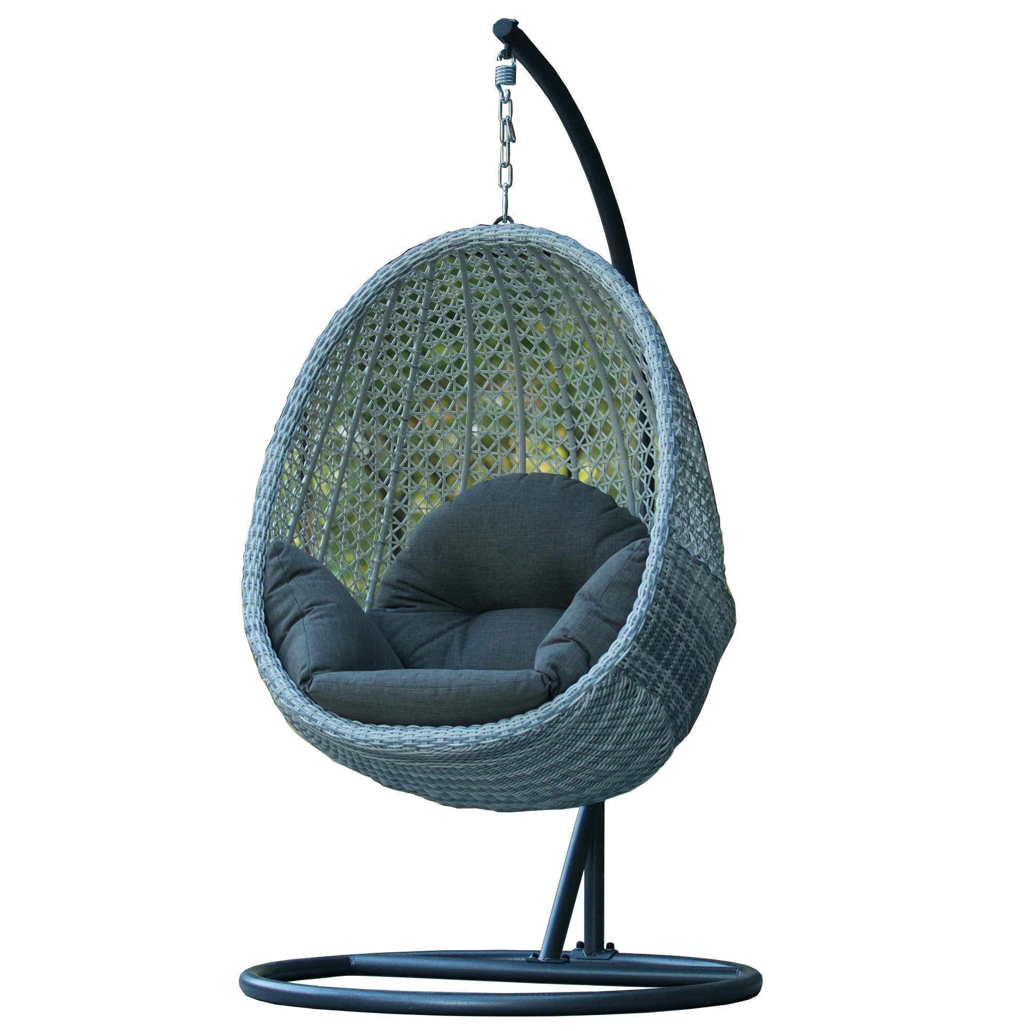 Indoor Outdoor Rattan Aluminum Egg Shape Swing Chair With Stand And Cushion Buy Cocoon Chair Cocoon Hanging Chair Swing Rattan Egg Chair Product On Alibaba Com