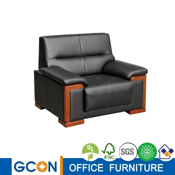 Black Small Set Sofa for Single Person in Office or at Home