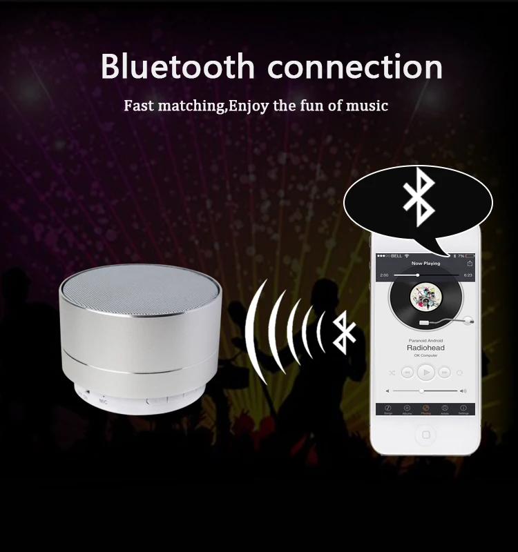 2022 Мини Портативный 3 0 Вт громкий динамик 4 1 bluetooth со светодиодной