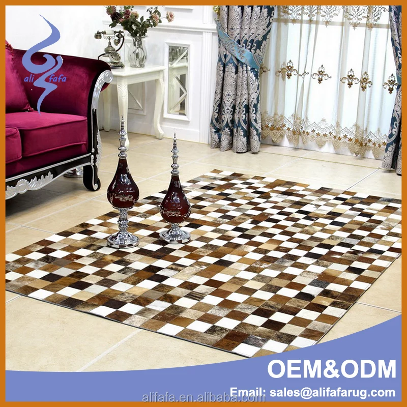 Genuine Cowhide Carpet, Patchwork Carpet