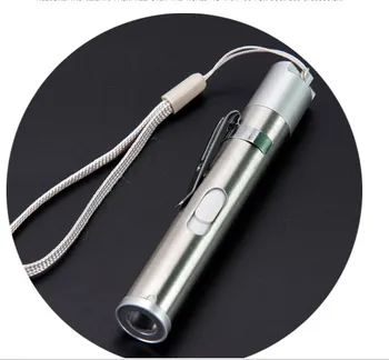 Mini stainless rechargeable USB LED torch for medical use