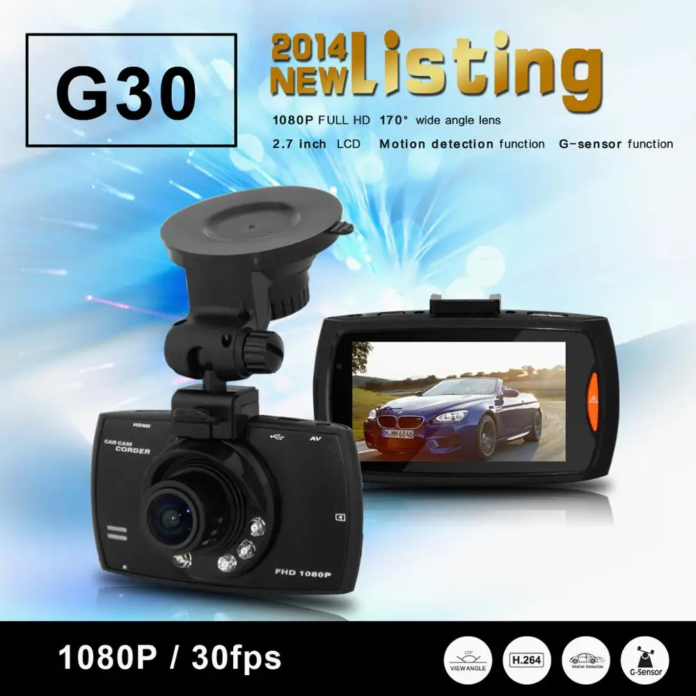 G30 2.4 Inch Car DVR 90 Degree Camera Video Recorder Dash Camera Car E –  Homesmartcamera