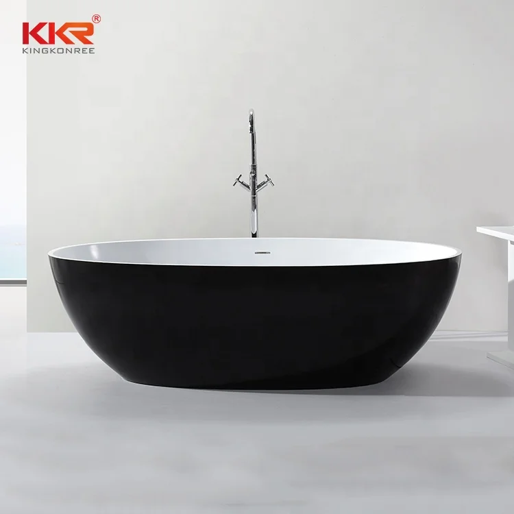 Kingkonree Wholesale Prices CUPC Artificial Stone Acrylic Freestanding Bath Tub Bathtub
