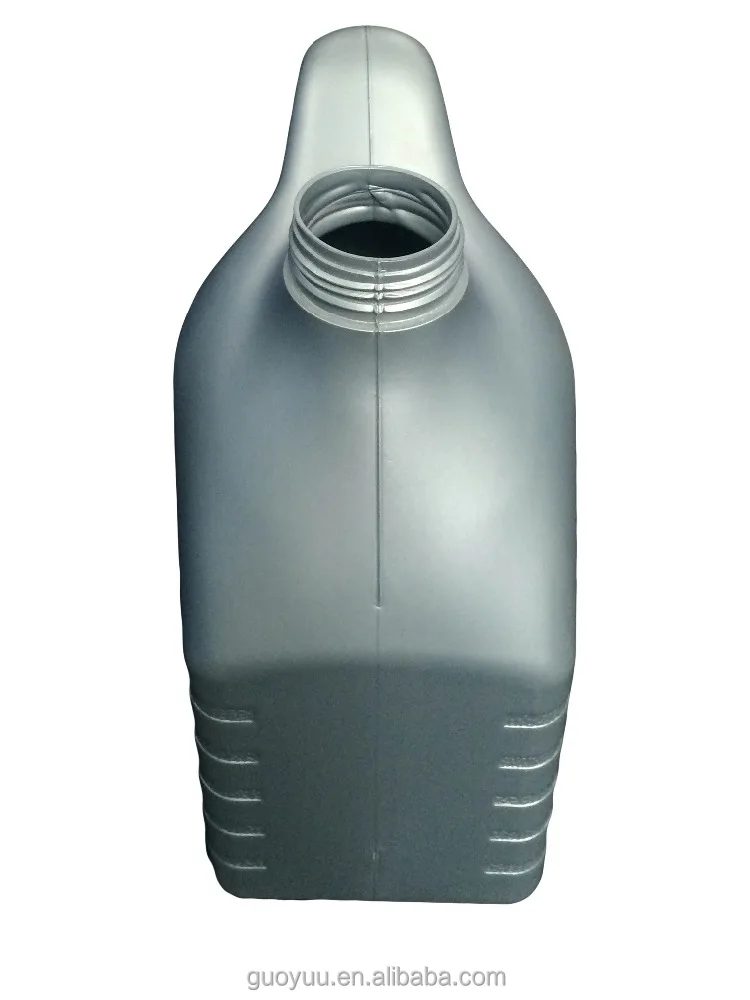 4 Liter Silver Gray HDPE Plastic Car Lubricating Oil Container Lubricant Bottle Wholesale