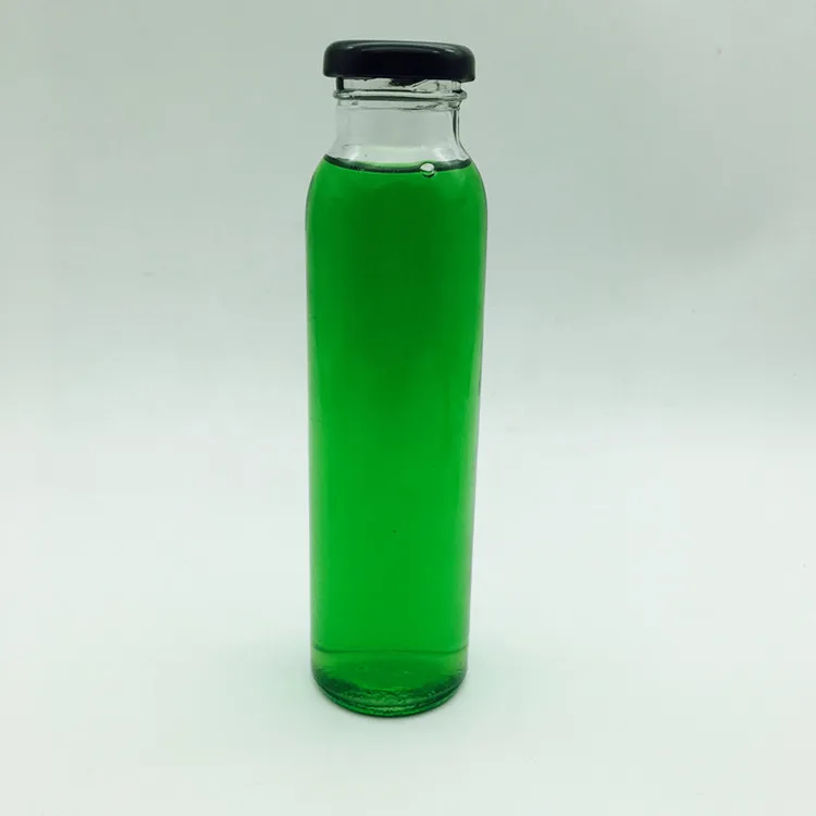 Cordial Glass Bottle for Juice and Soya Milk Coconut Milk With 38 mm Lug Lid 300ml