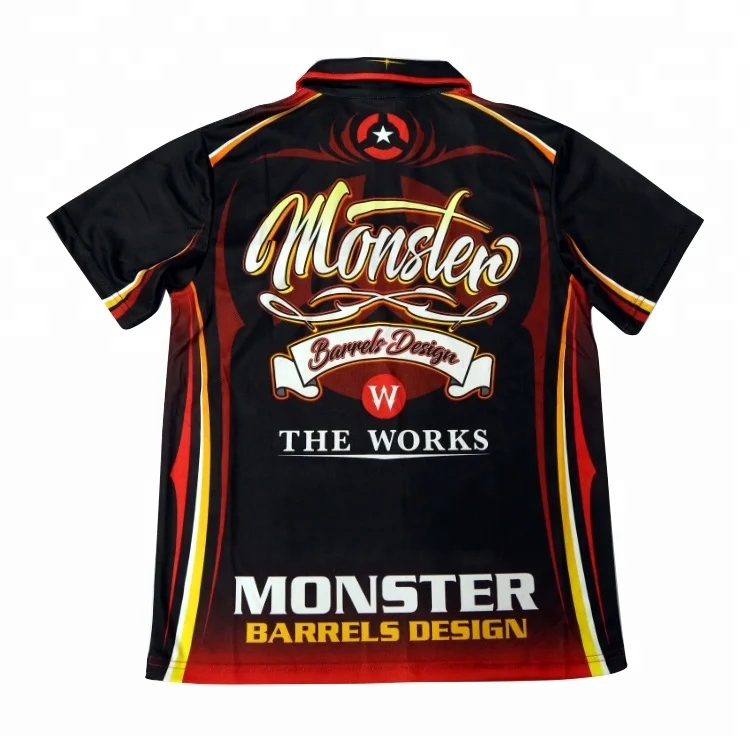 Custom Darts Polo Shirt Dart Jerseys Sublimation Darts Shirts