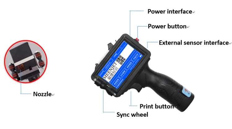 M6 handheld inkjet coder