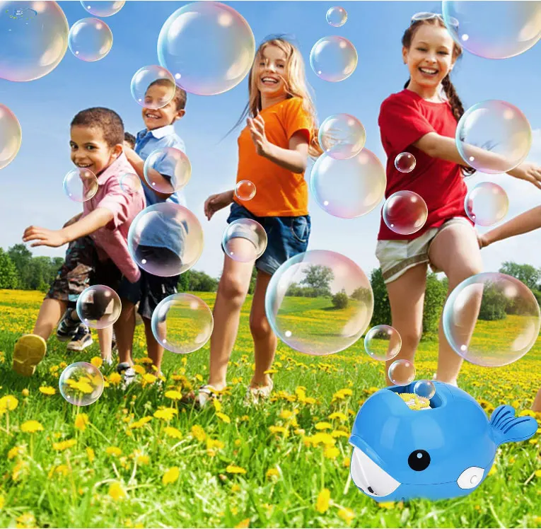 Durable and Portable Bubble Machine Automatic Bubble Maker with a Bottle of Bubble Solution Easy to Use for Kids