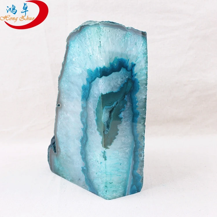 
Индивидуальная профессиональная хорошая цена на книжный камень с кристаллом кварца, Белый Агат 