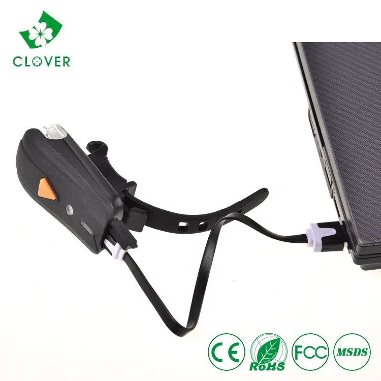 Clover Motion Sensor Smart Cycling Accessories 1200mAH Usb Rechargeable Lumigrids Led Bike Light