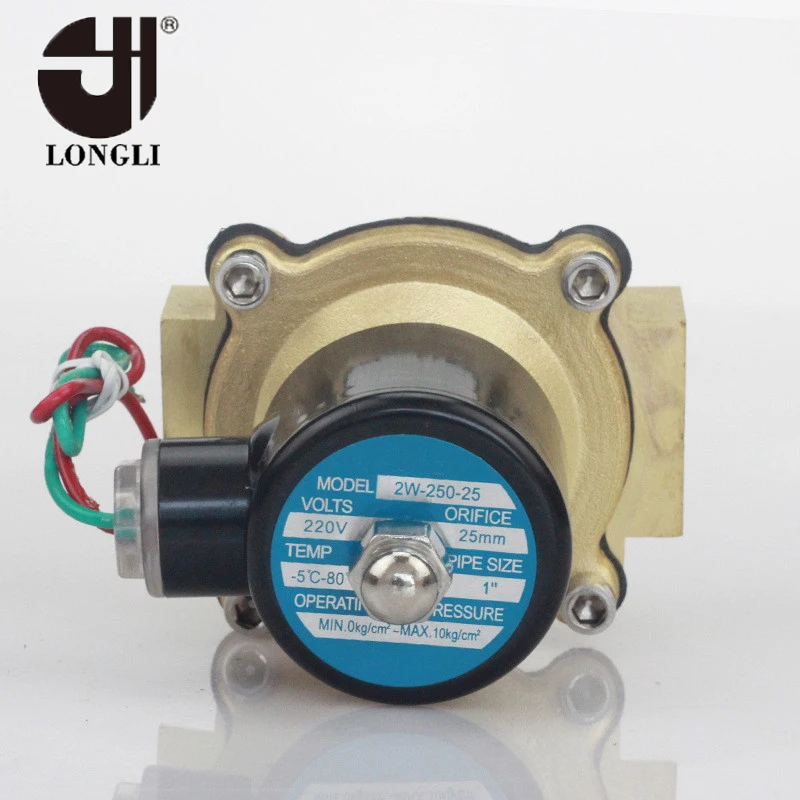 2W-250-25 Normally closed 24volt 220v brass water solenoid valve