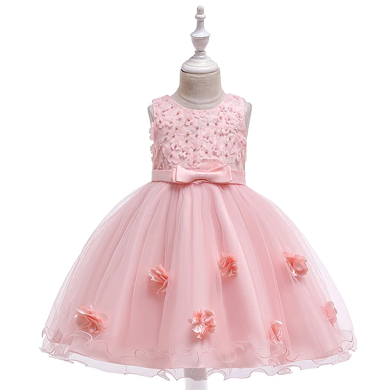 High Quality Sweet Child Clothing Girls Party Wear Floral Mini Ball ...