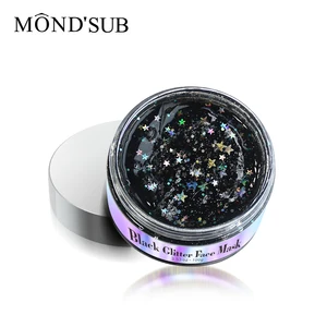 Private Label  Black Glitter Mask Peel Off Pore Deep Cleansing Blackhead Remover  Face Mask