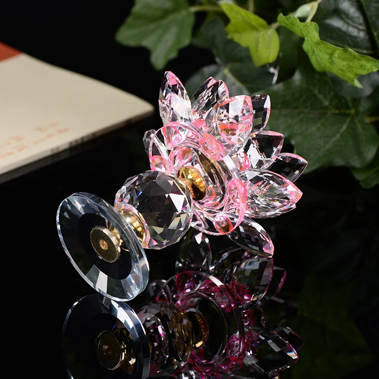 Цветок лотоса хрустальный