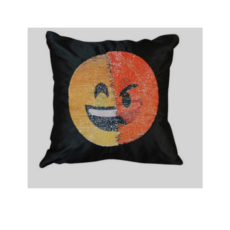 Double Face Emotion Two Face Emotion Cushion Cover