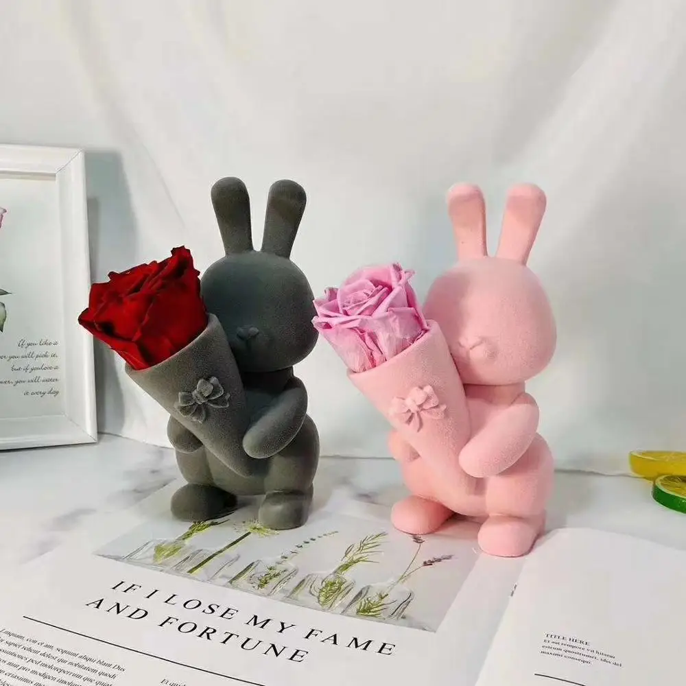 ドロップシッピング長寿命保存バラ不滅の花永遠のバラウサギ誕生日プレゼント Buy 長寿命バラ 保存バラウサギ 不滅花 Product On Alibaba Com