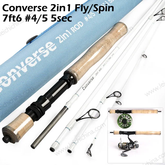 fly fishing with spinning rod