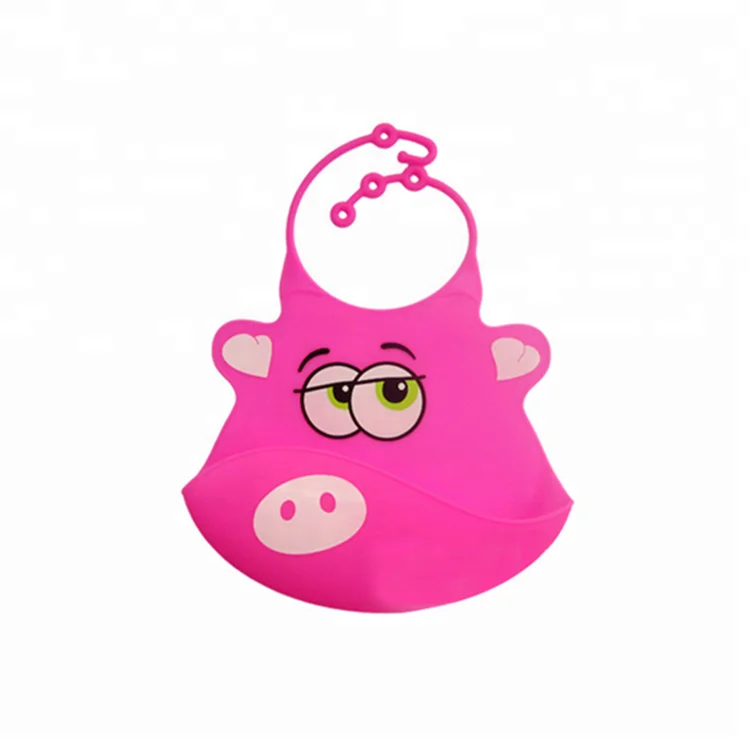 Китай поставщиков FDA оптовая водонепроницаемый пользовательские печатные логотип мультфильм силиконовые нагрудником