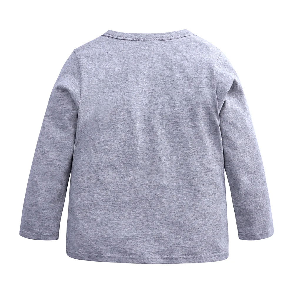 
Сезон весна-осень; Новинка; Детская одежда из хлопка с принтом на каждый день с принтом в виде динозавра для мальчика футболка с длинными рукавами 