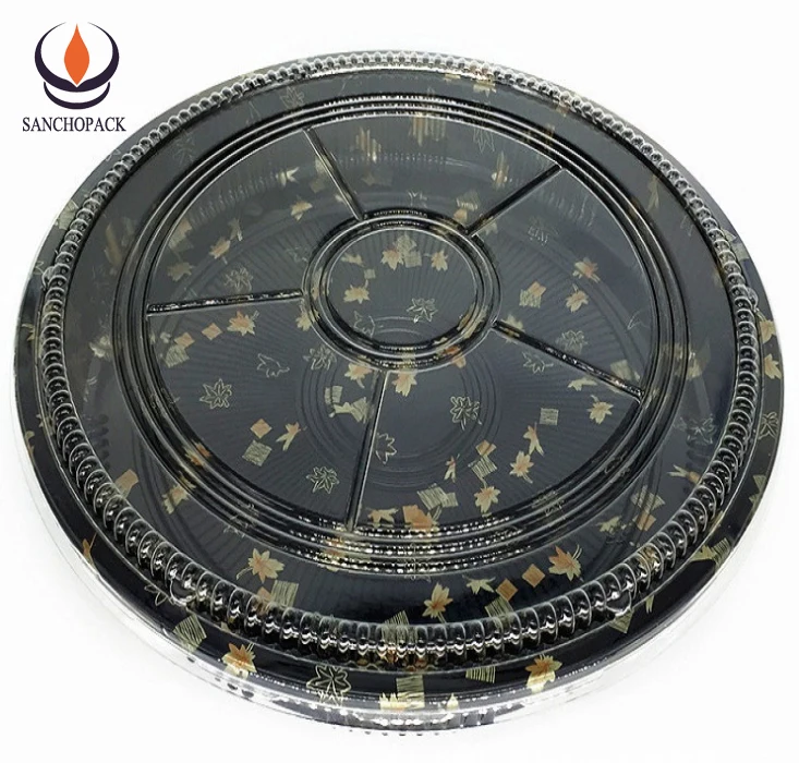 Персонализированная пластиковая коробка для еды, поднос для упаковки суши