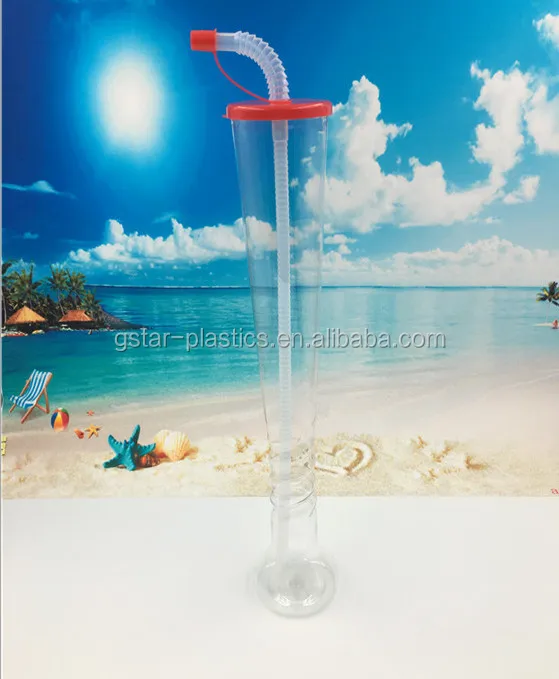 
 600 мл 20 унций ПЭТ пластиковая чашка с соломинкой Для вечеринки  