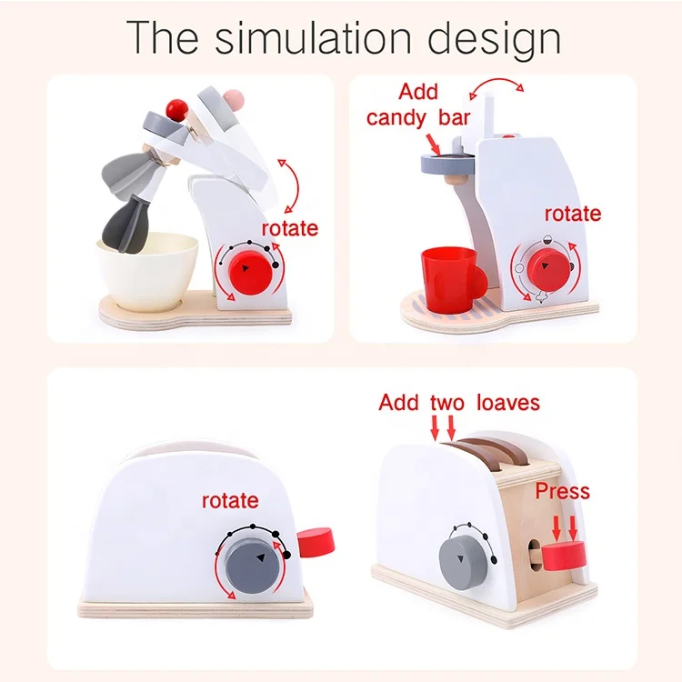 
Детские игрушки на заказ, хлебопечка, деревянный кухонный игрушечный набор, деревянная игрушка-тостер 