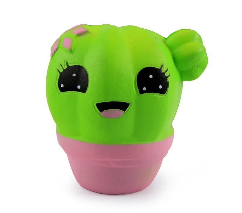 Fidget Cactus Squishy Toy Wholesale Squishy Soft PU Botany Cactus Squishy  Toy Relieve Stress Fidget Hand Squeeze Pinch Toy Custom Squishy Toy