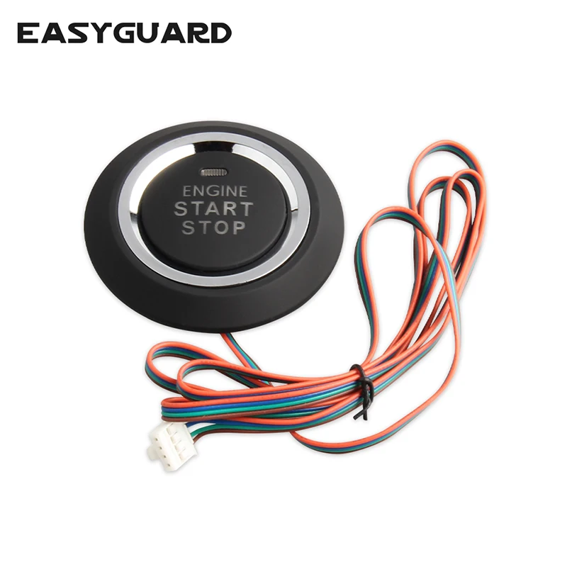 RFID System with Transponder Immobilizer Smart Push Start Button Keyless Go Remote Start Car Alarm System