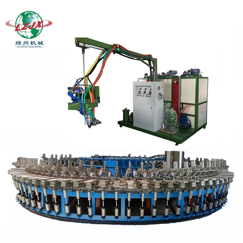 Desma Type Shoe Injection Machine Pu DIP Sandal Making Production Line