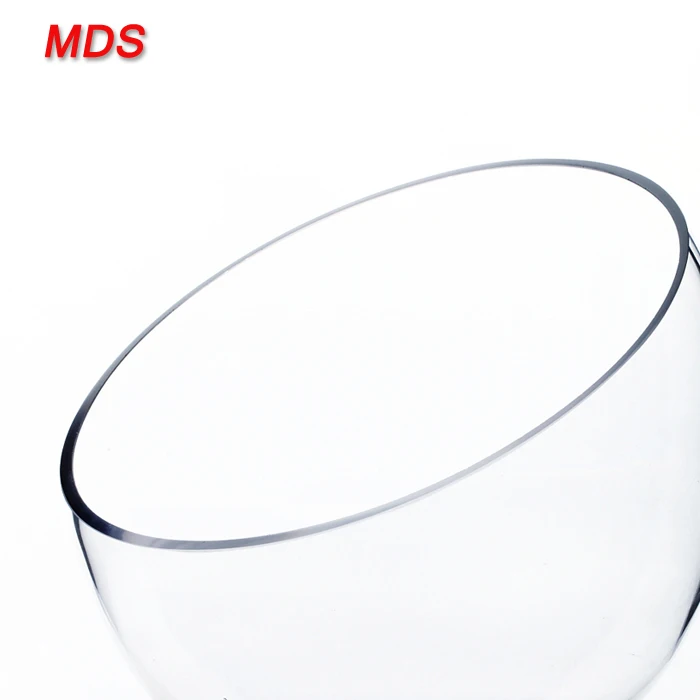 Wholesale Different Size Tableware Slant Cut Glass Bowl Vase for Storage